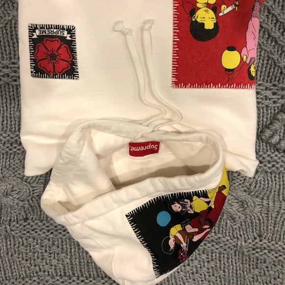 SUPREME BNWT White Hoodie - Picture 4 of 5